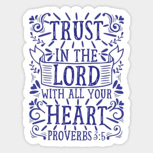 Proverbs 3:5 Sticker